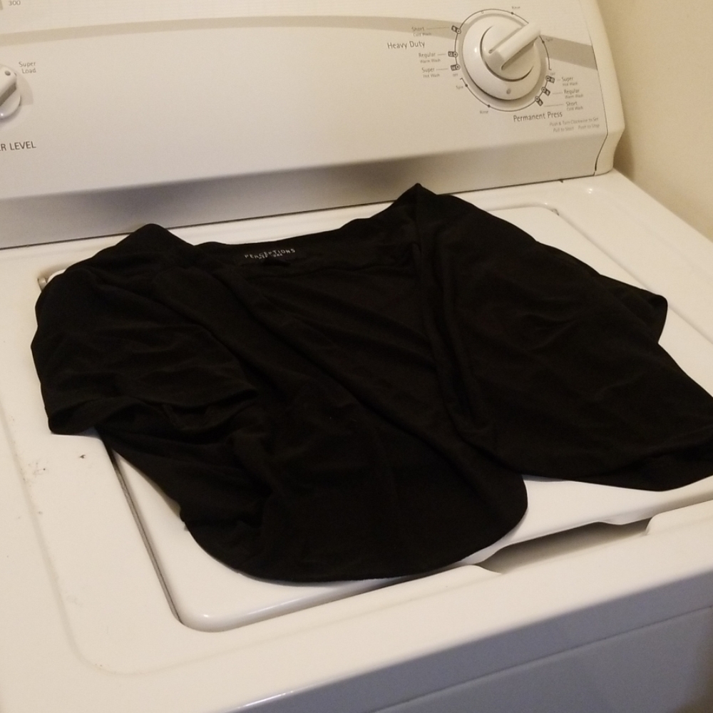 Perceptions NY Black Half Cardigan 16